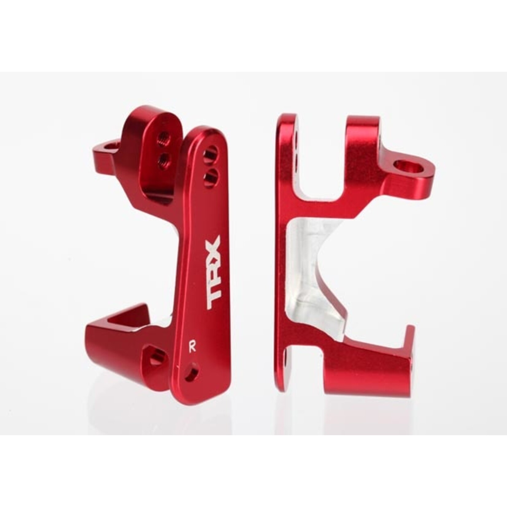 Traxxas 6832R - Aluminum Caster Blocks, Left & Right - Red