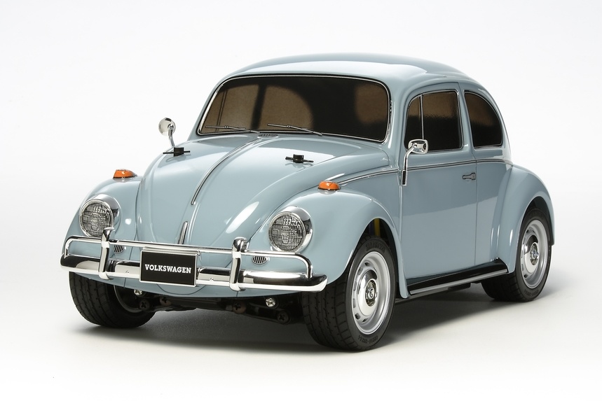 Volkswagen Beetle 未塗装ボディ 1/10 Tamiya 58572A - 1/10 Volkswagen Beetle - M-06 Chassis Kit