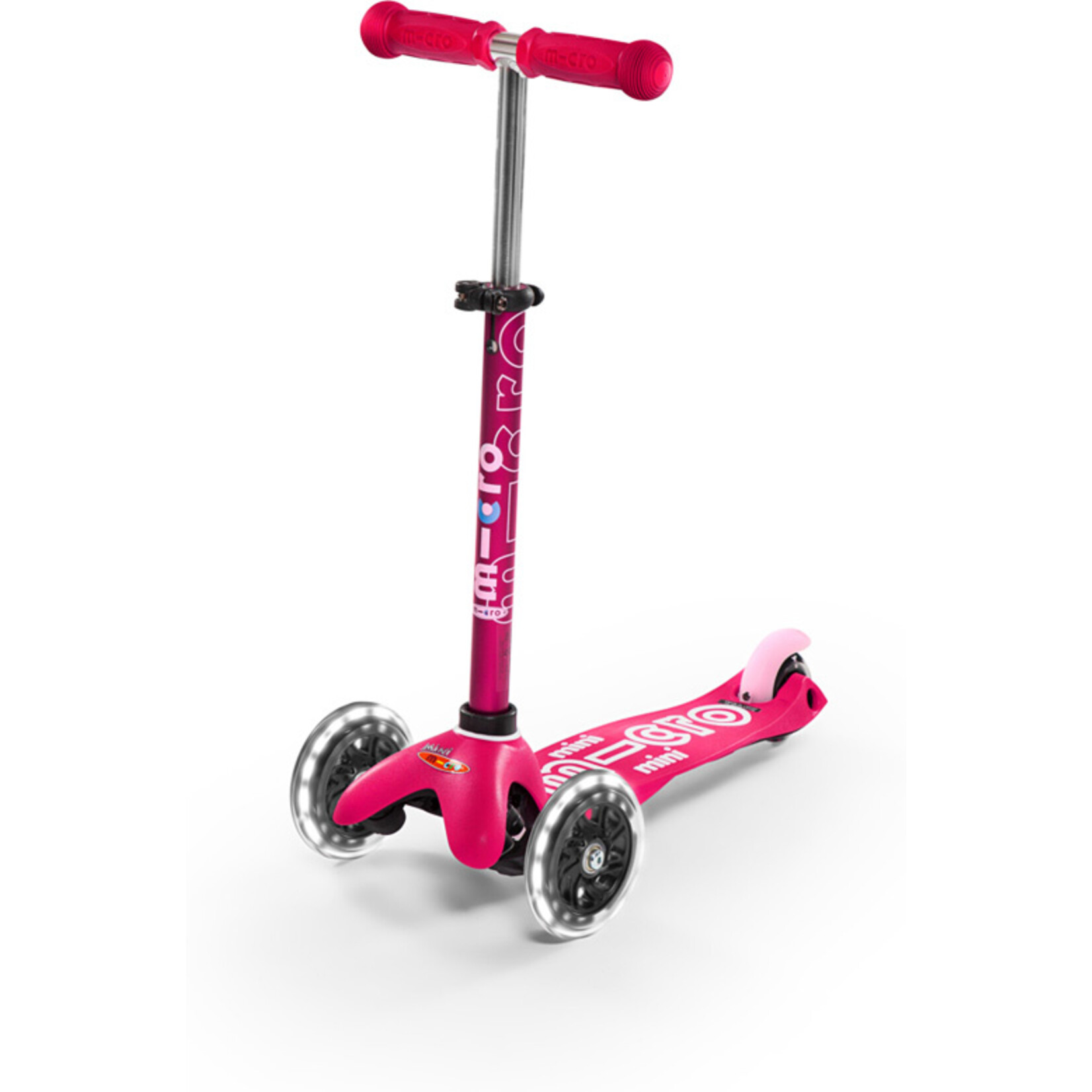 Micro Kickboard Micro Mini Deluxe LED Pink