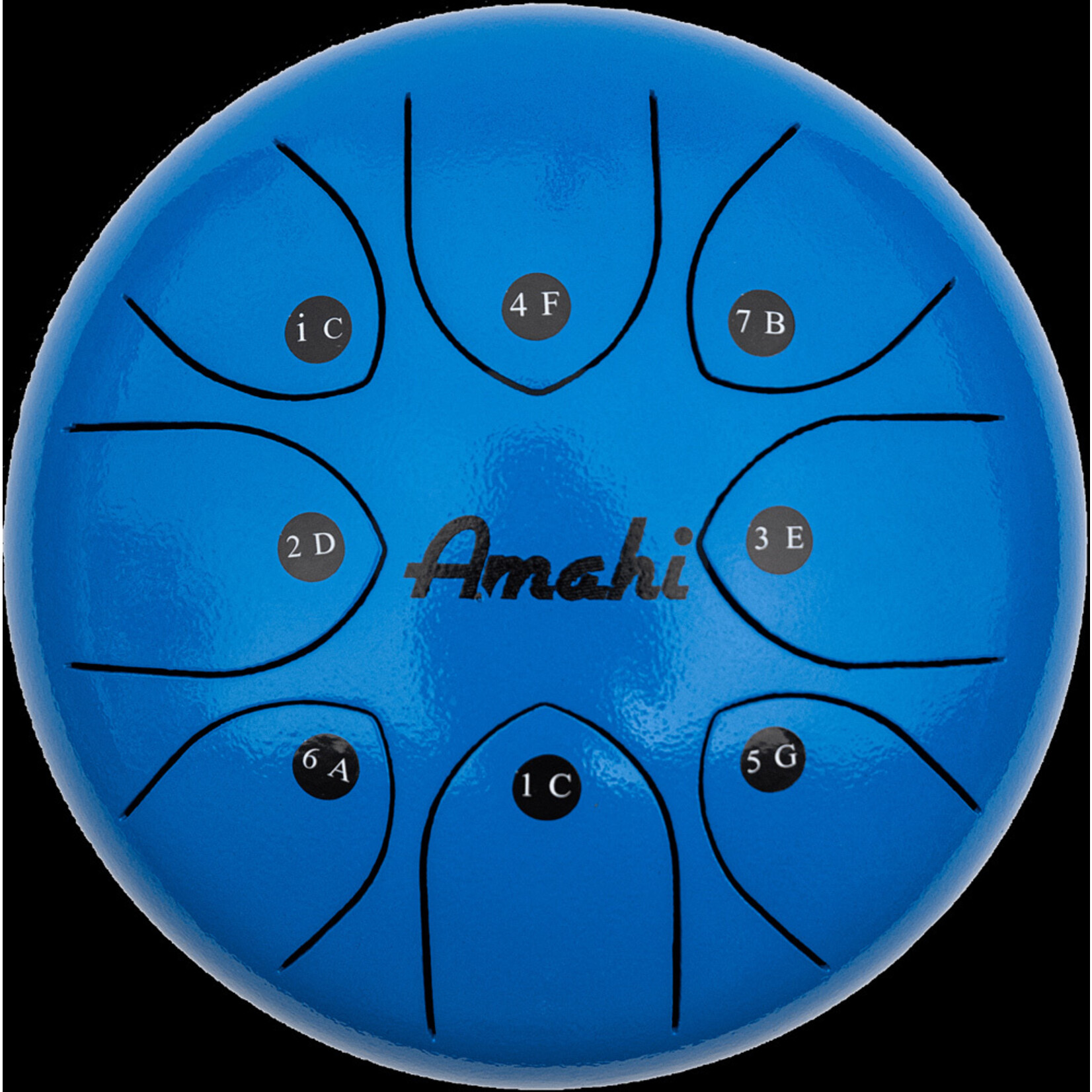 Amahi Steel Tongue Drum 8" - Blue