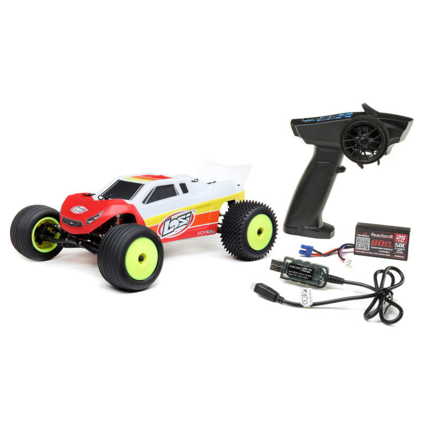 Losi 1/18 Mini-T 2.0 2WD RTR Brushless Stadium Truck - Red