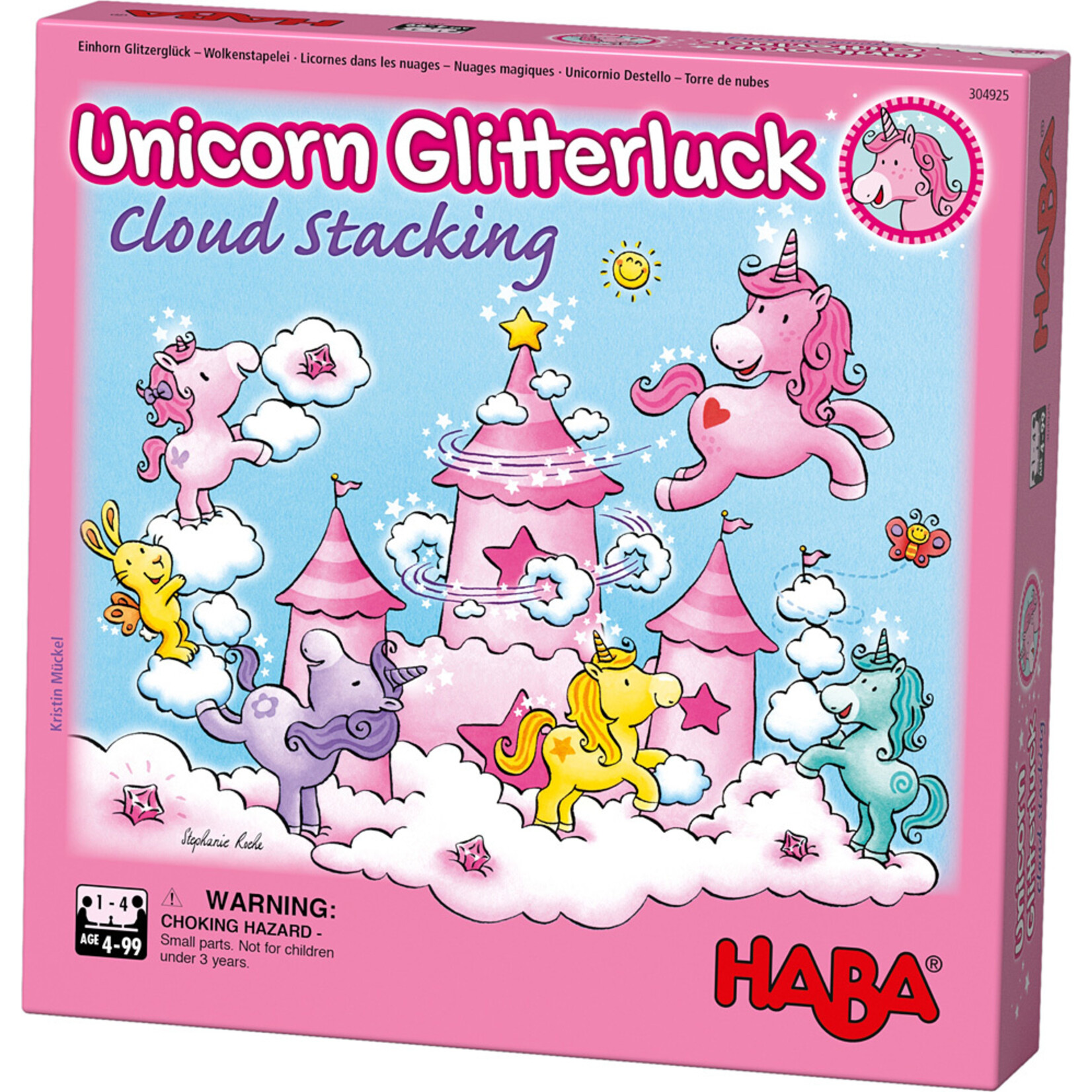 Haba Unicorn Glitterluck- Cloud Stacking