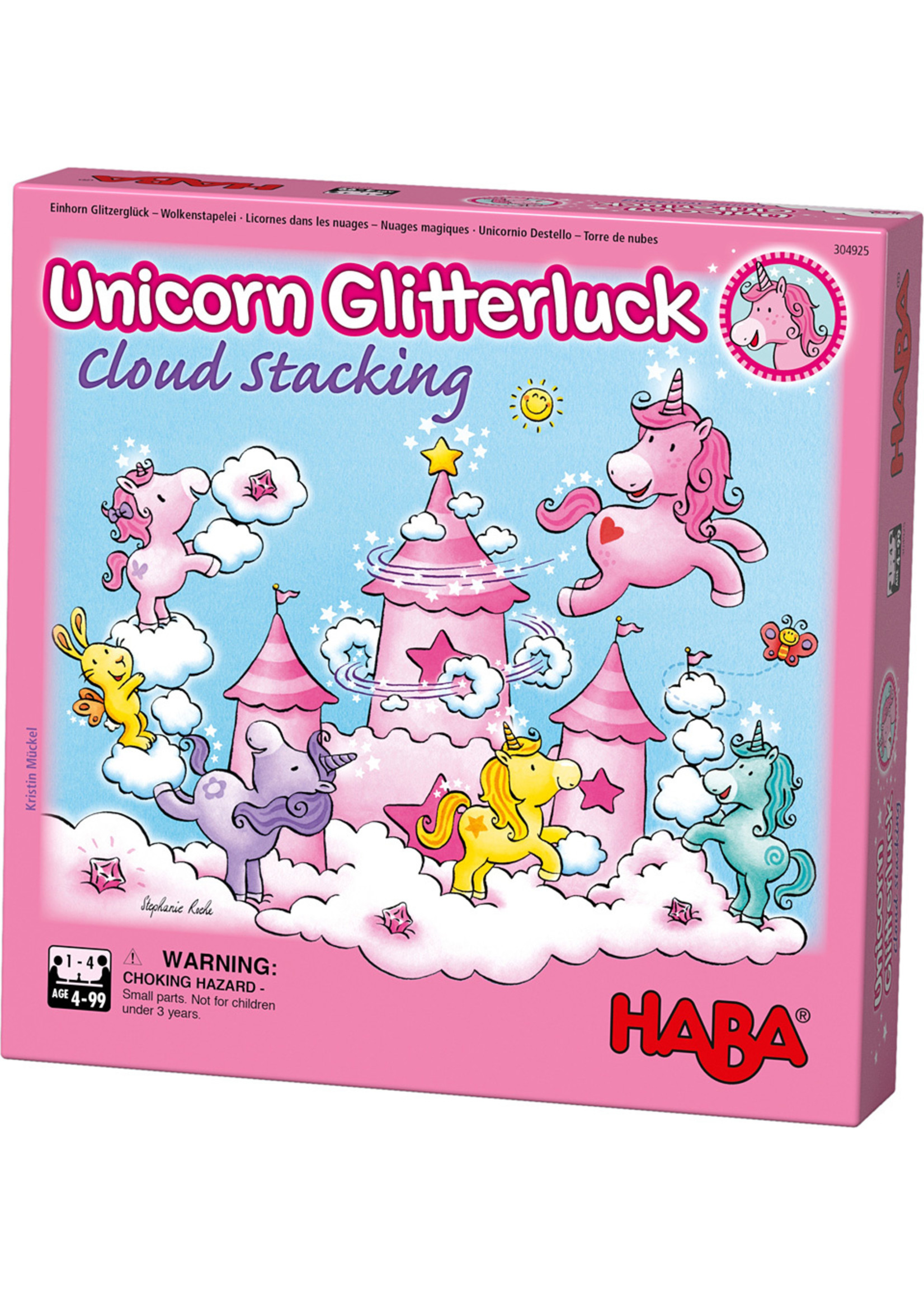 Haba Unicorn Glitterluck- Cloud Stacking