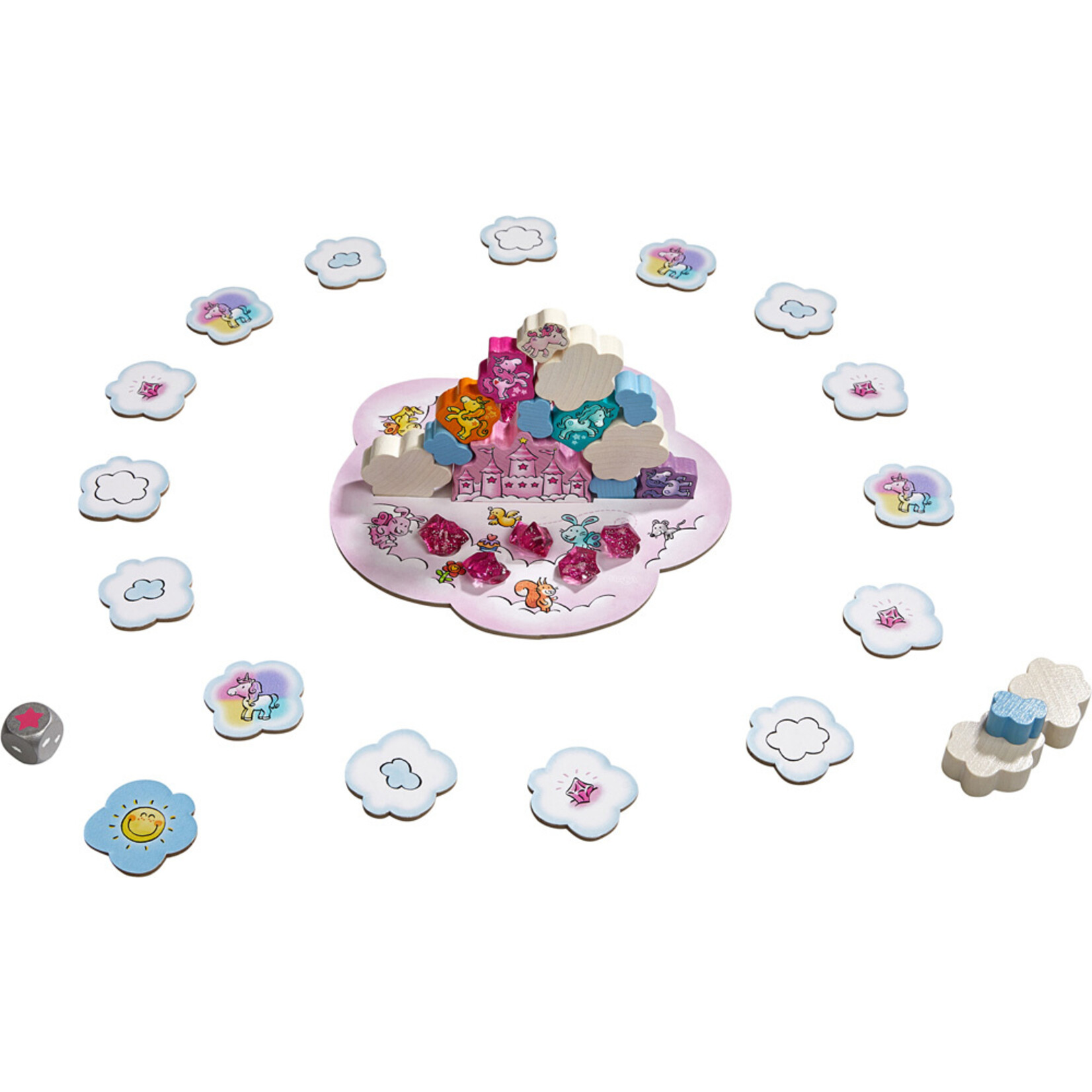 Haba Unicorn Glitterluck- Cloud Stacking