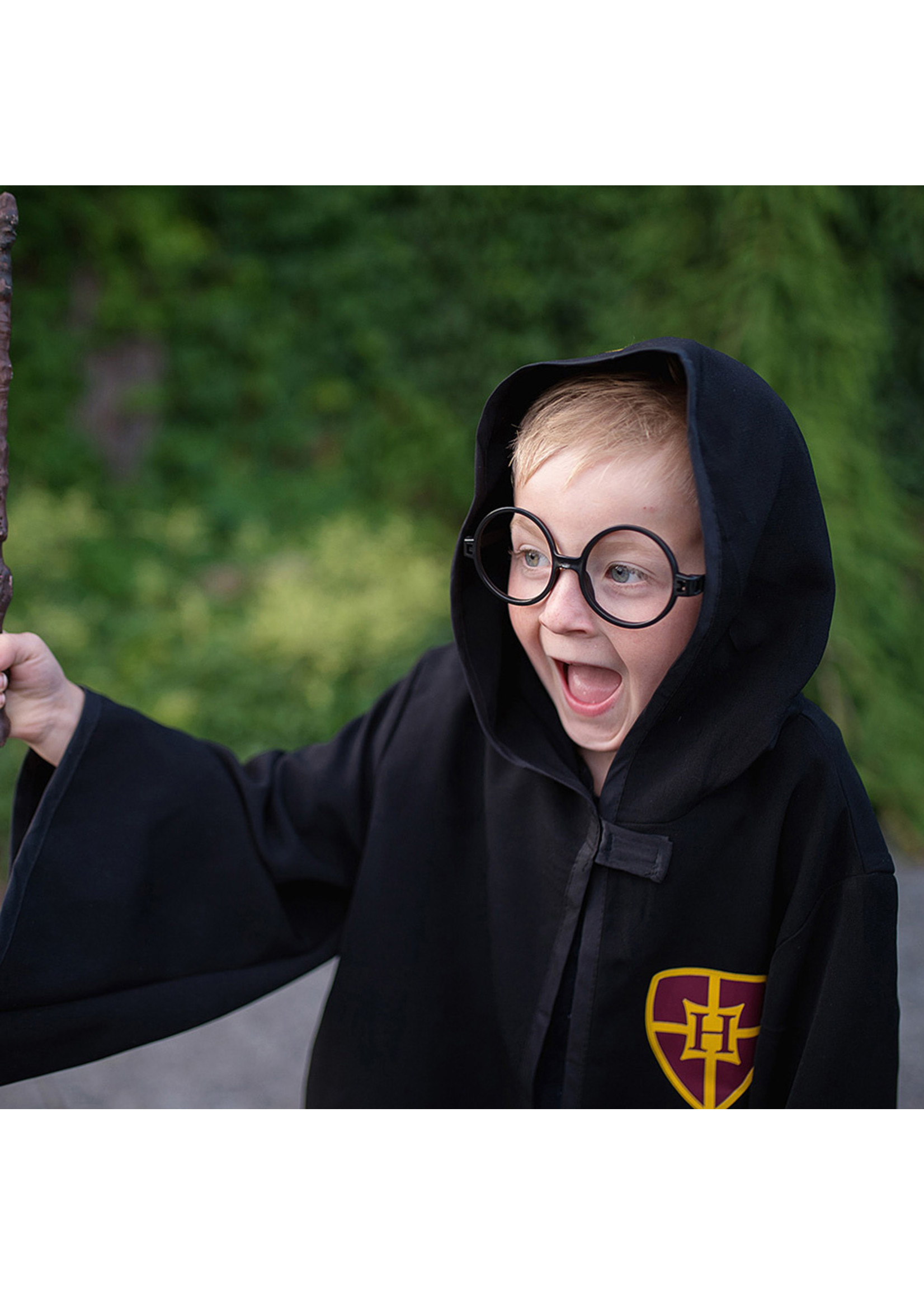 Great Pretenders Wizard Cloak & Glasses (Size 7-8)