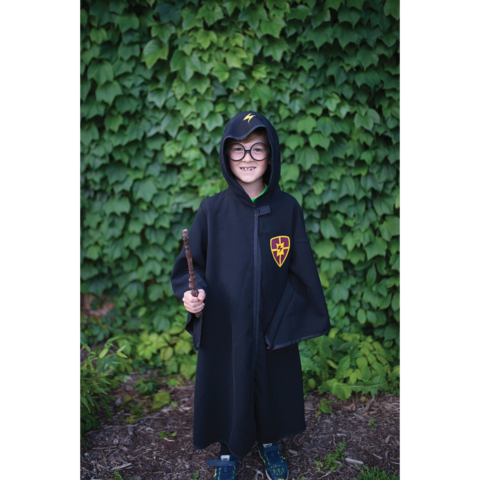 Great Pretenders Wizard Cloak & Glasses (Size 7-8)