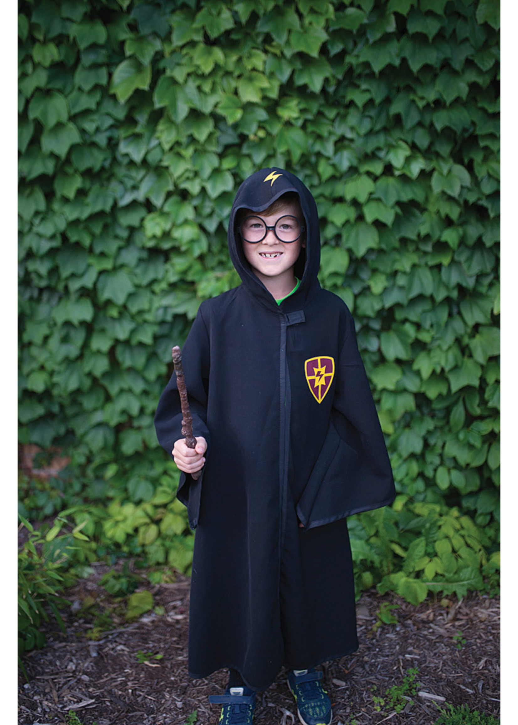 Great Pretenders Wizard Cloak & Glasses (Size 7-8)