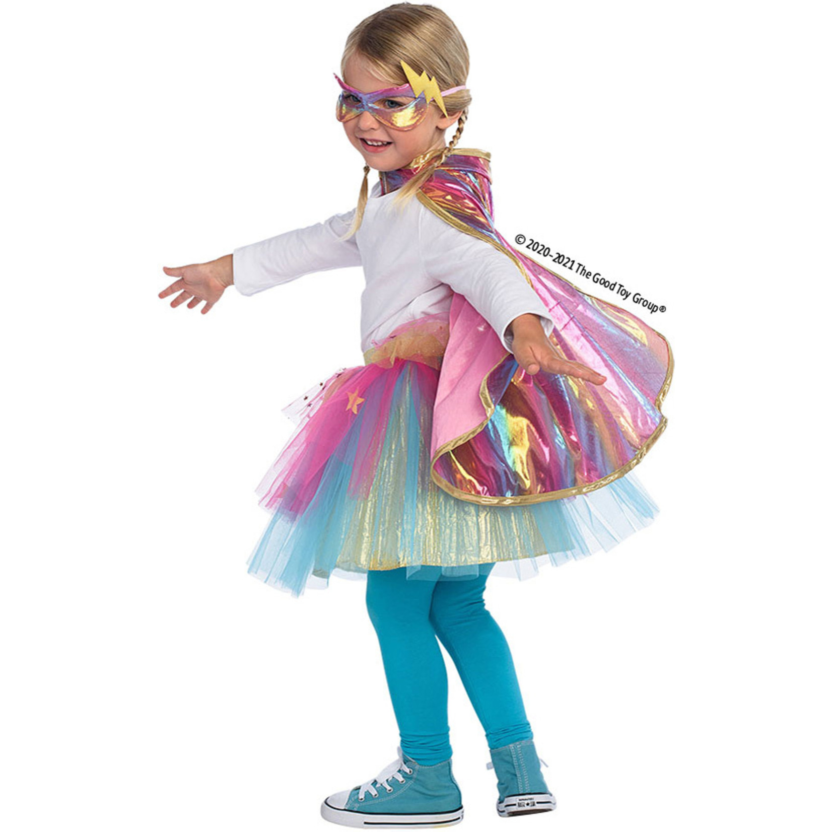 Great Pretenders Super Duper Tutu with Cape and Mask (Size 4-6)