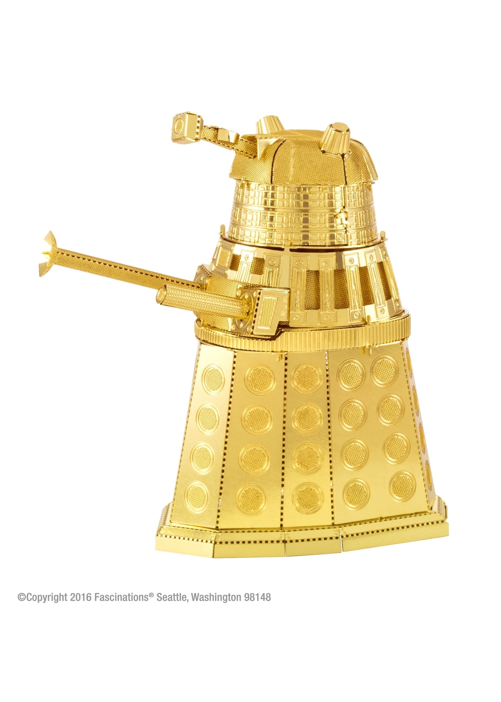 thumbnail interactive-video image 1 of Fascinations Metal Earth 4-Pack Dr Who 3D Model Kits – TARDIS, Dalek, Cyberman, K-9 1 of 2