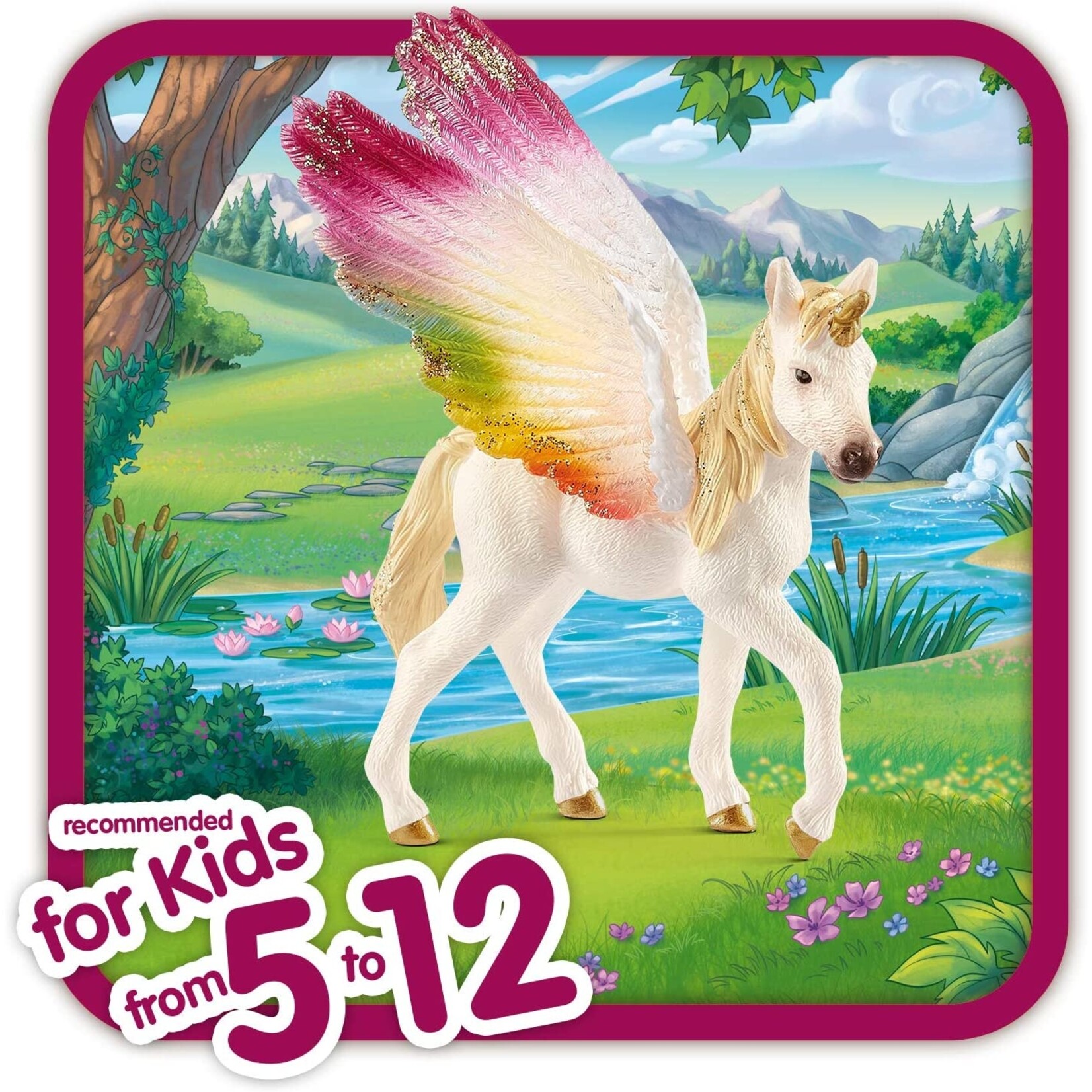 Schleich 70577 - Winged Rainbow Unicorn Foal
