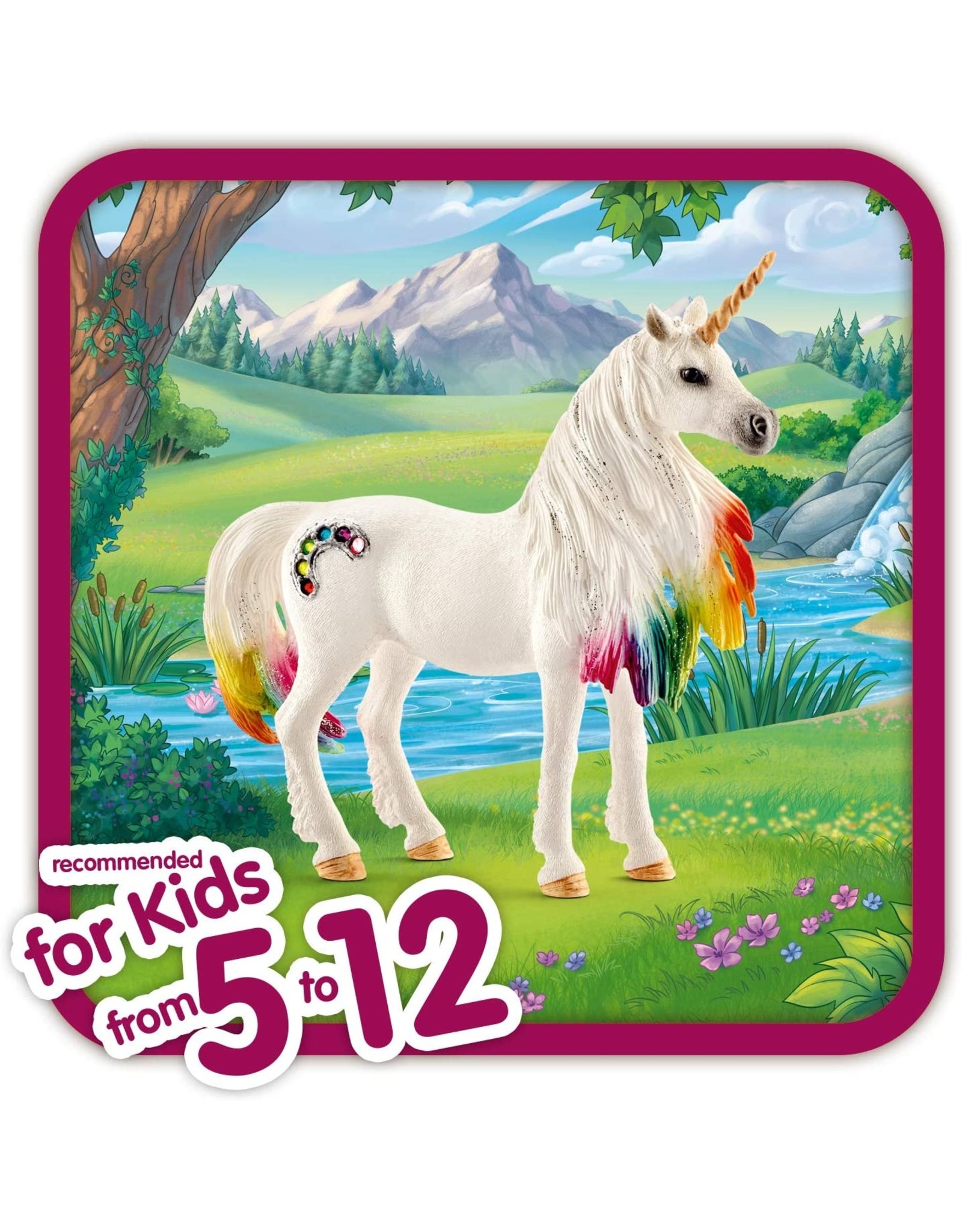 schleich rainbow unicorn mare