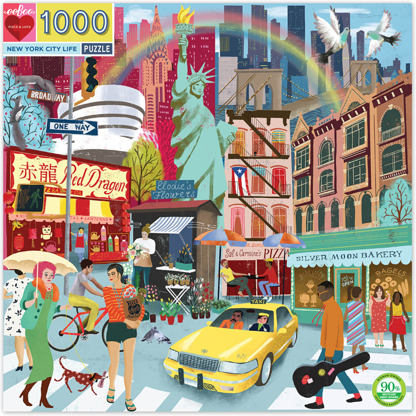 Eeboo New York City Life - 1000 Piece Puzzle