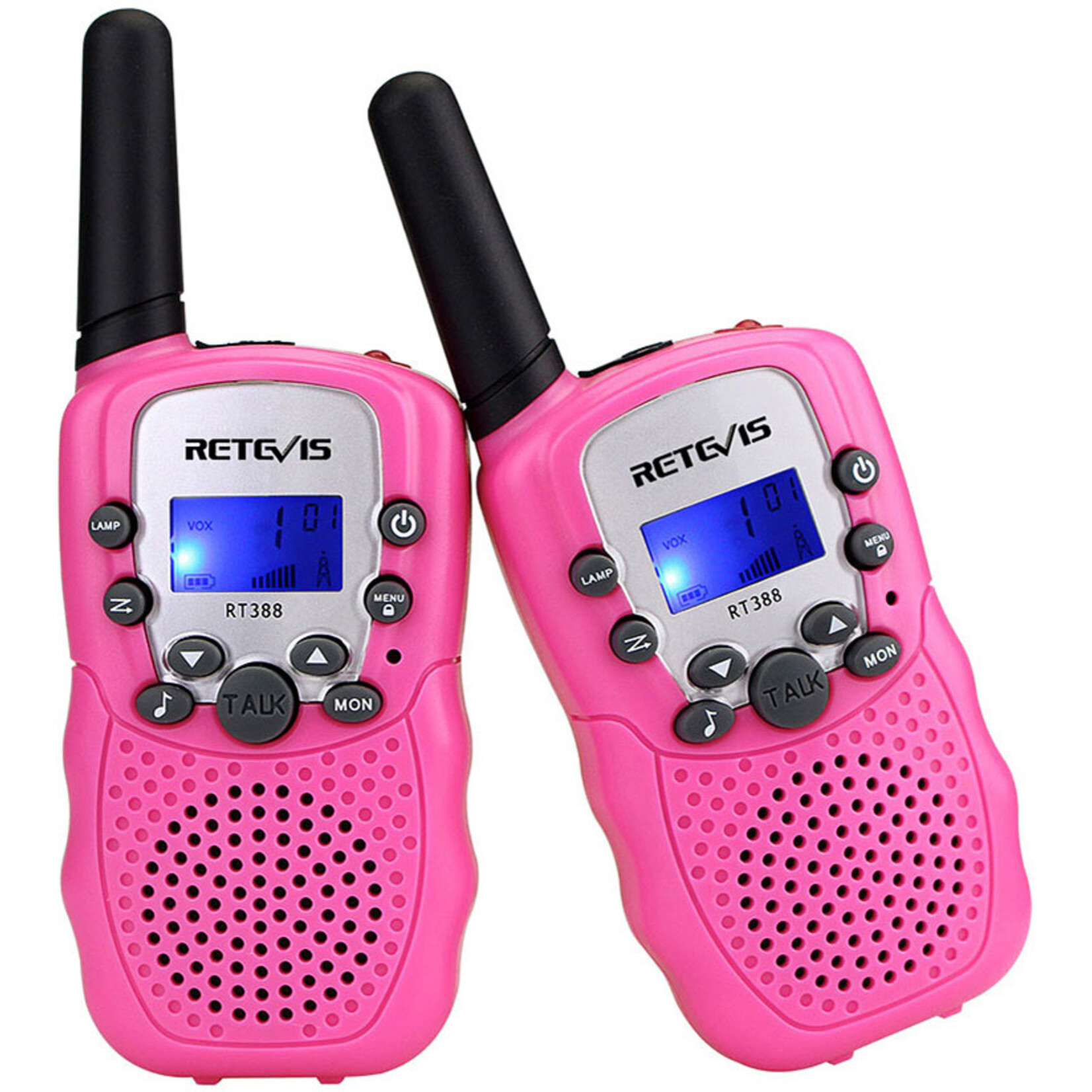 US Toy Kids Walkie Talkies with Flashlight - Pink