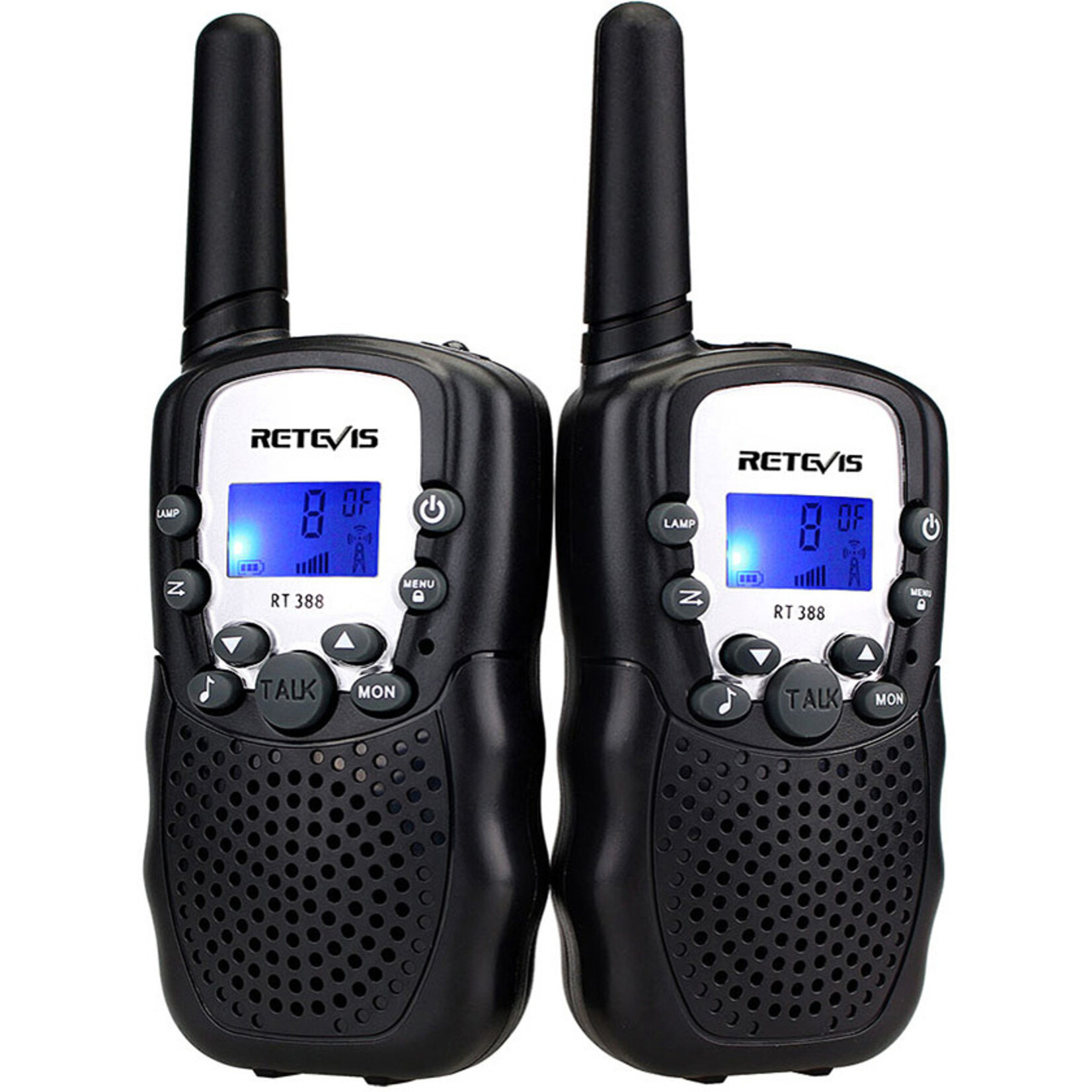 US Toy Kids Walkie Talkies with Flashlight - Black