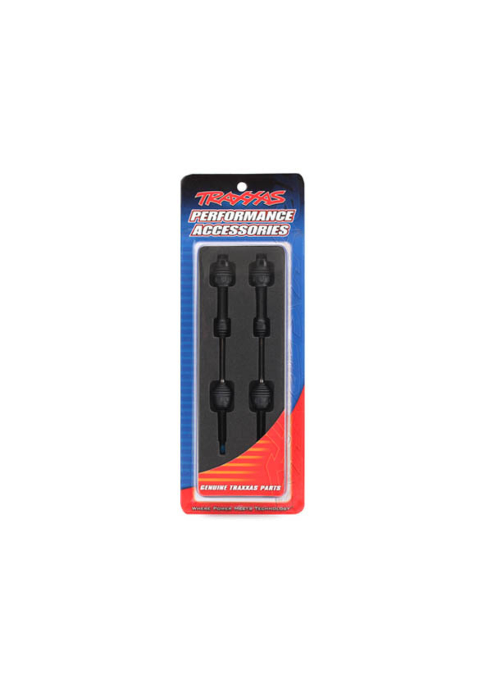 Traxxas Rear Steel-Spline Constant-Velocity Driveshafts (2) (Complete Assembly) Traxxas Rear Steel-Spline Constant-Velocity Driveshafts (2) (Complete Assembly)