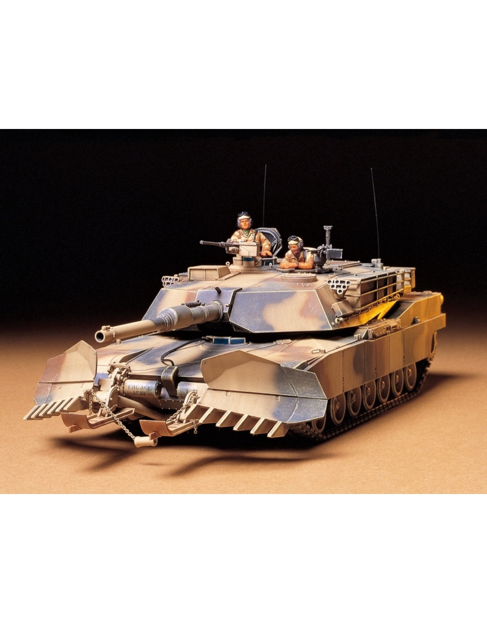 Tamiya 35158 1/35 U.S. M1A1 Abrams with Mine Plow Model Kit Hub Hobby