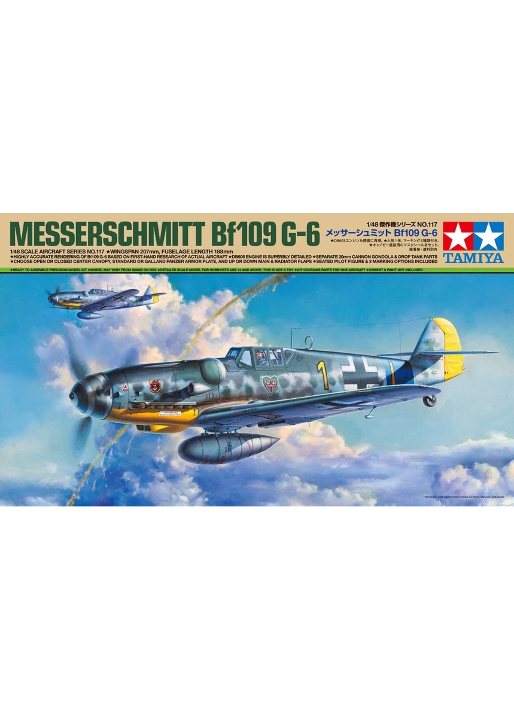 Tamiya 61117 - 1/48 Messerschmitt Bf 109 G-6