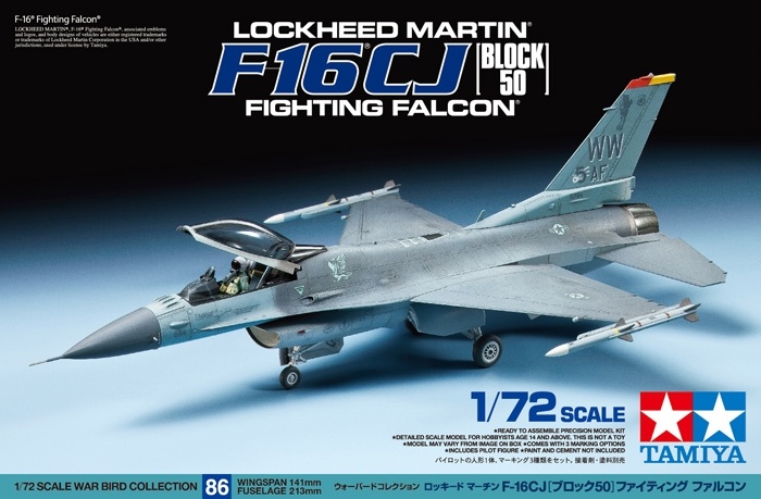 60786 - 1/72 Lockheed Martin F-16 Fighting Falcon