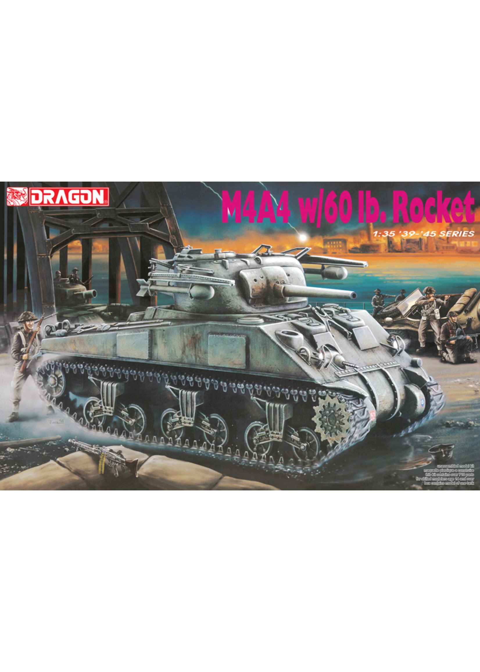 Dragon Models 6041 - 1/35 M4A4 w/60lb Rocket