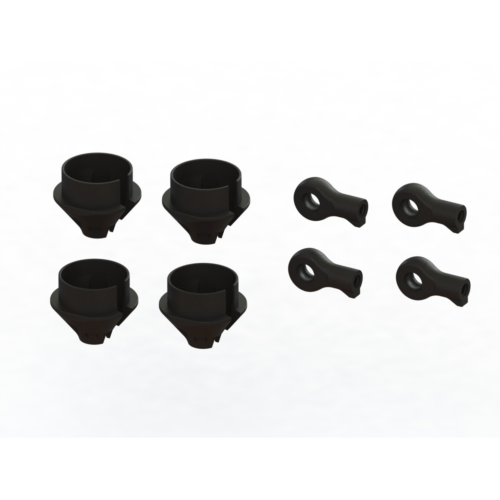 Arrma ARA330608 - Heavy Duty Shock Rod End & Spring Cup Set
