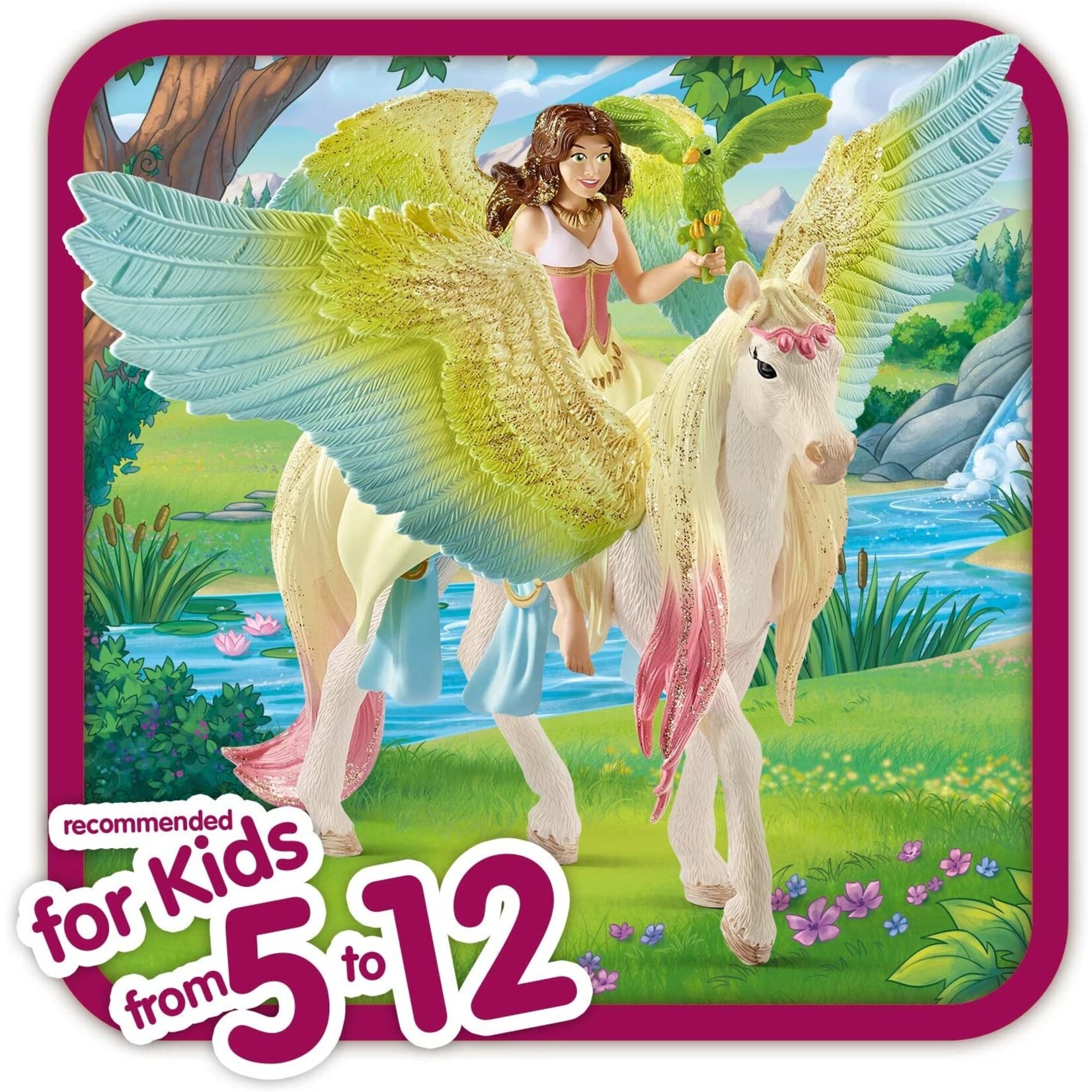 Schleich 70566 - Fairy Surah with Glitter Pegasus