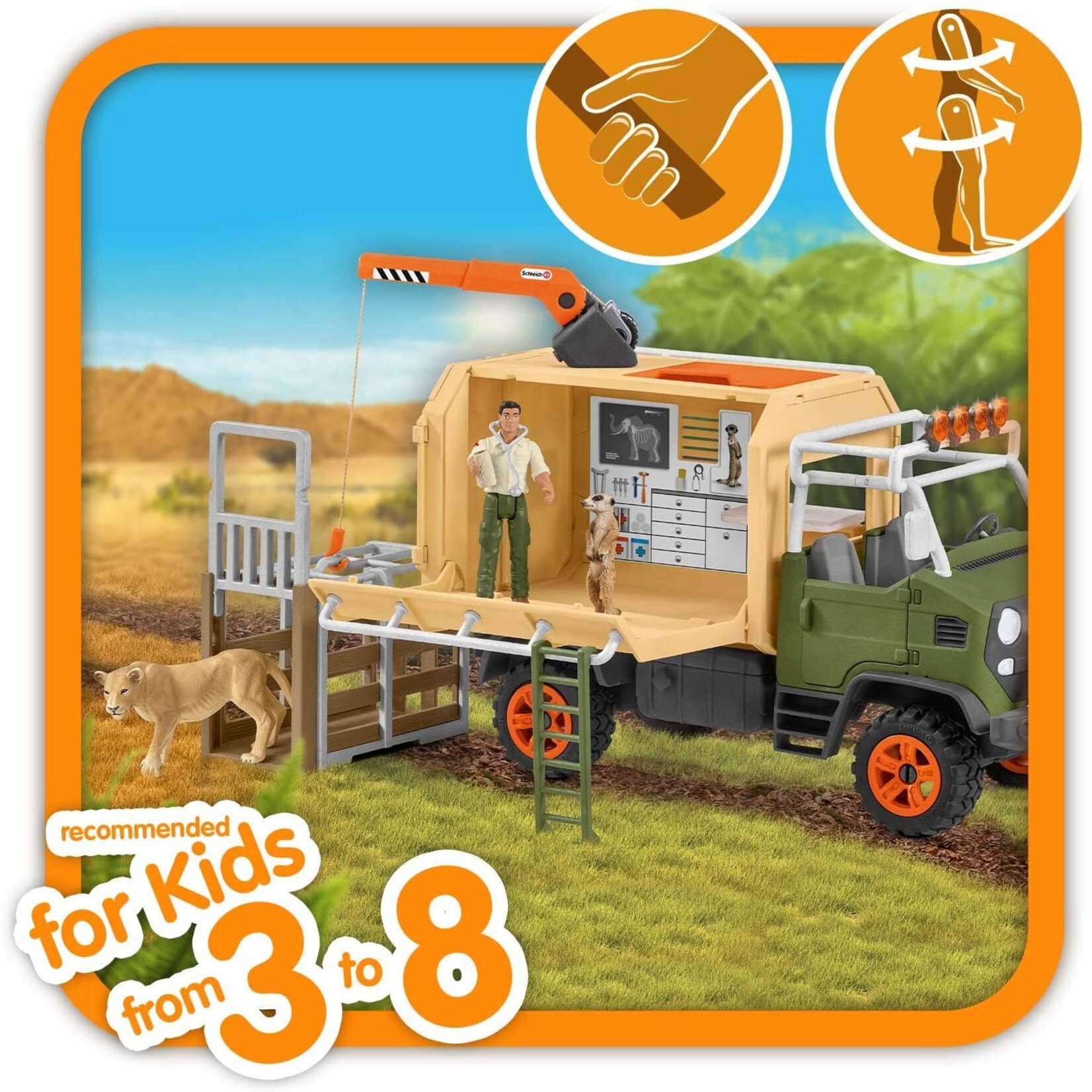 Schleich 42475 - Big Truck Animal Rescue