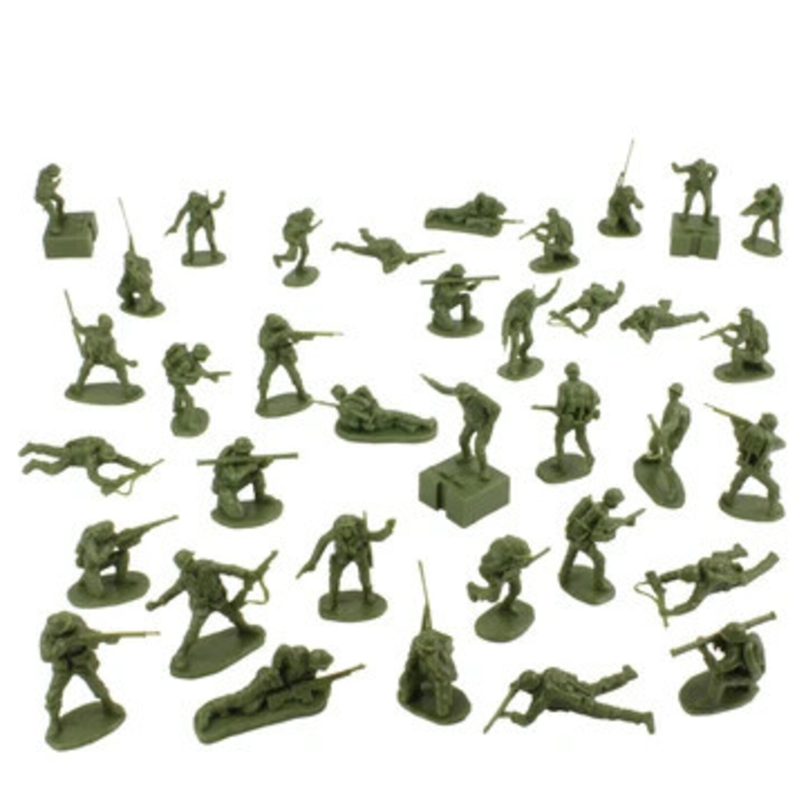 BMC 40034 - WWII IWO Jima US Marines Plastic Army Men - 36 Piece