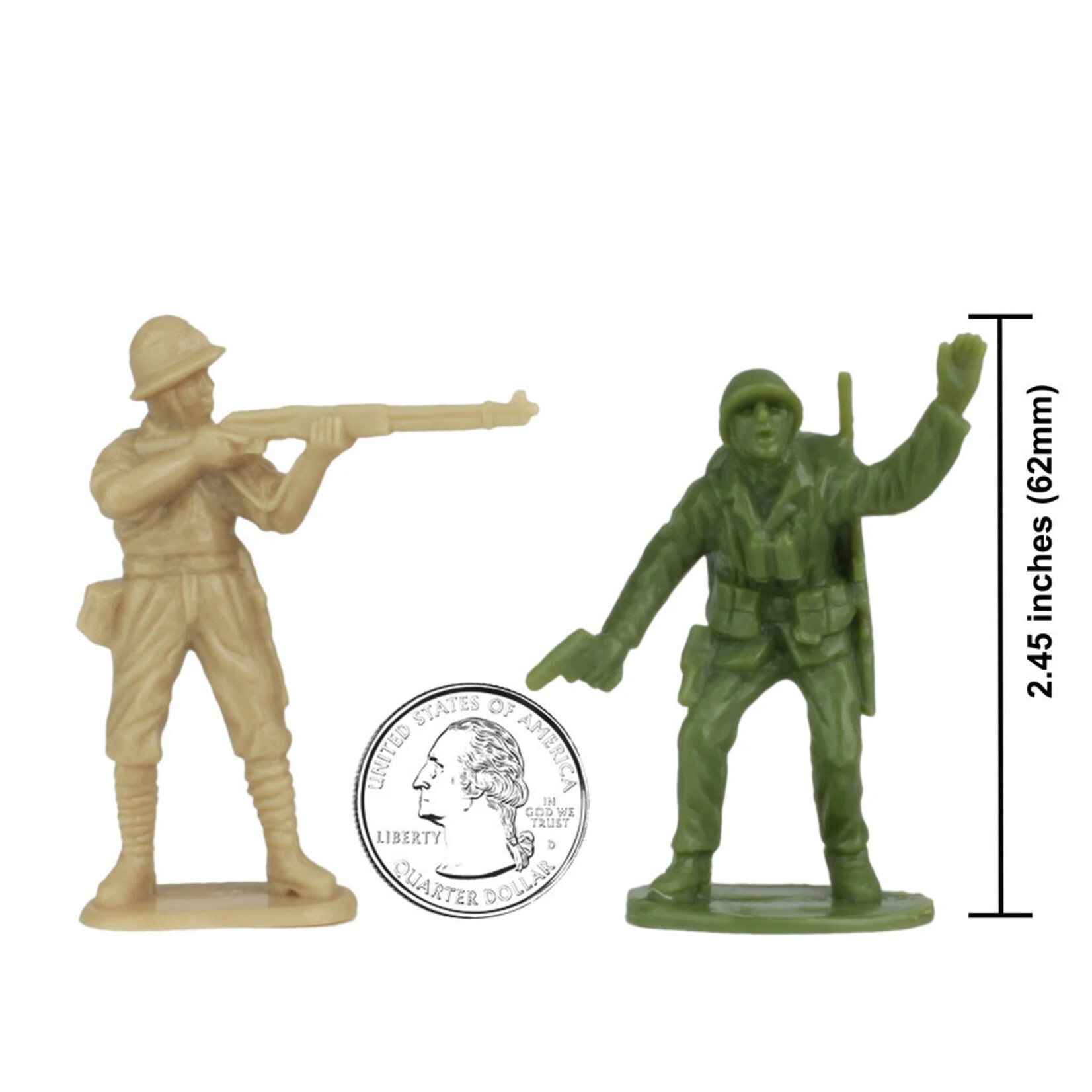 Stevens International 40032 - WWII IWO Jima Plastic Army Men - 32 Piece