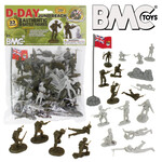 Stevens International 40033 - WWII D-Day Juno Beach Plastic Army Men - 33 Piece