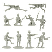 40033 - WWII D-Day Juno Beach Plastic Army Men - 33 Piece - Hub Hobby