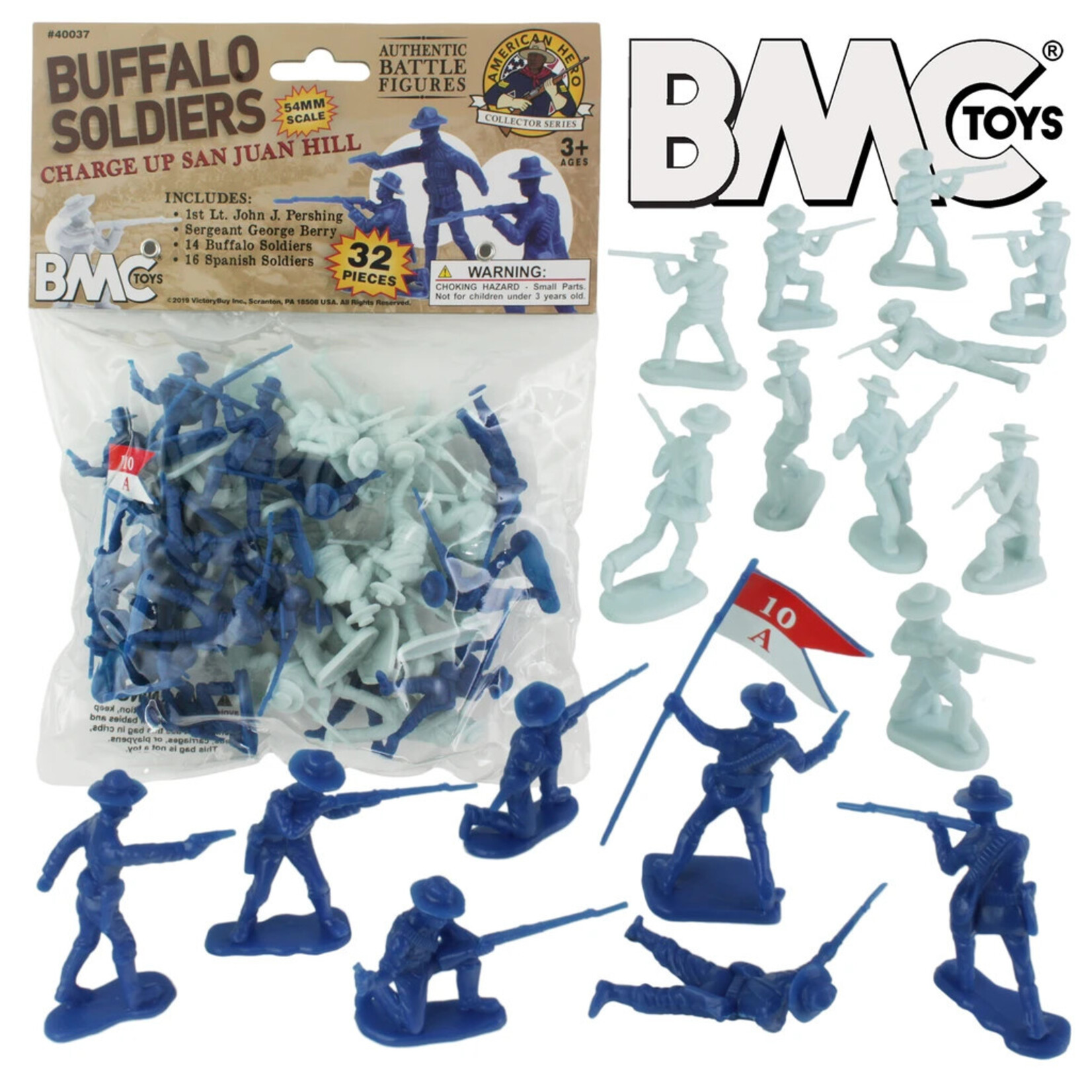BMC 40037 - Buffalo Soldiers Charge Up San Juan Hill - 32 Piece