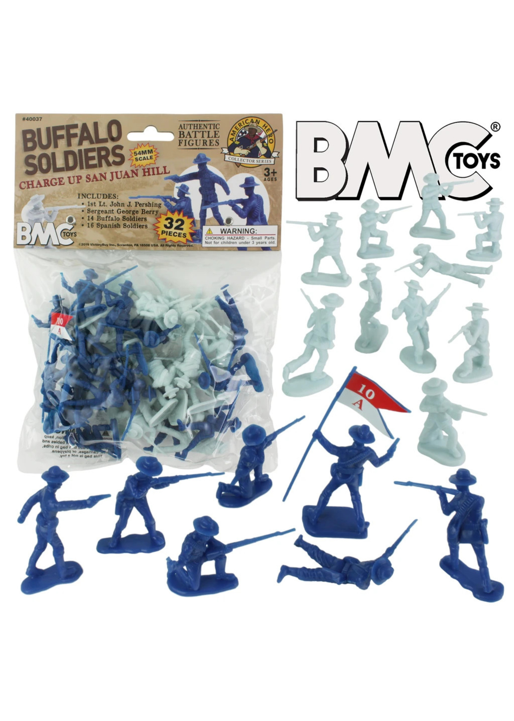 BMC 40037 - Buffalo Soldiers Charge Up San Juan Hill - 32 Piece