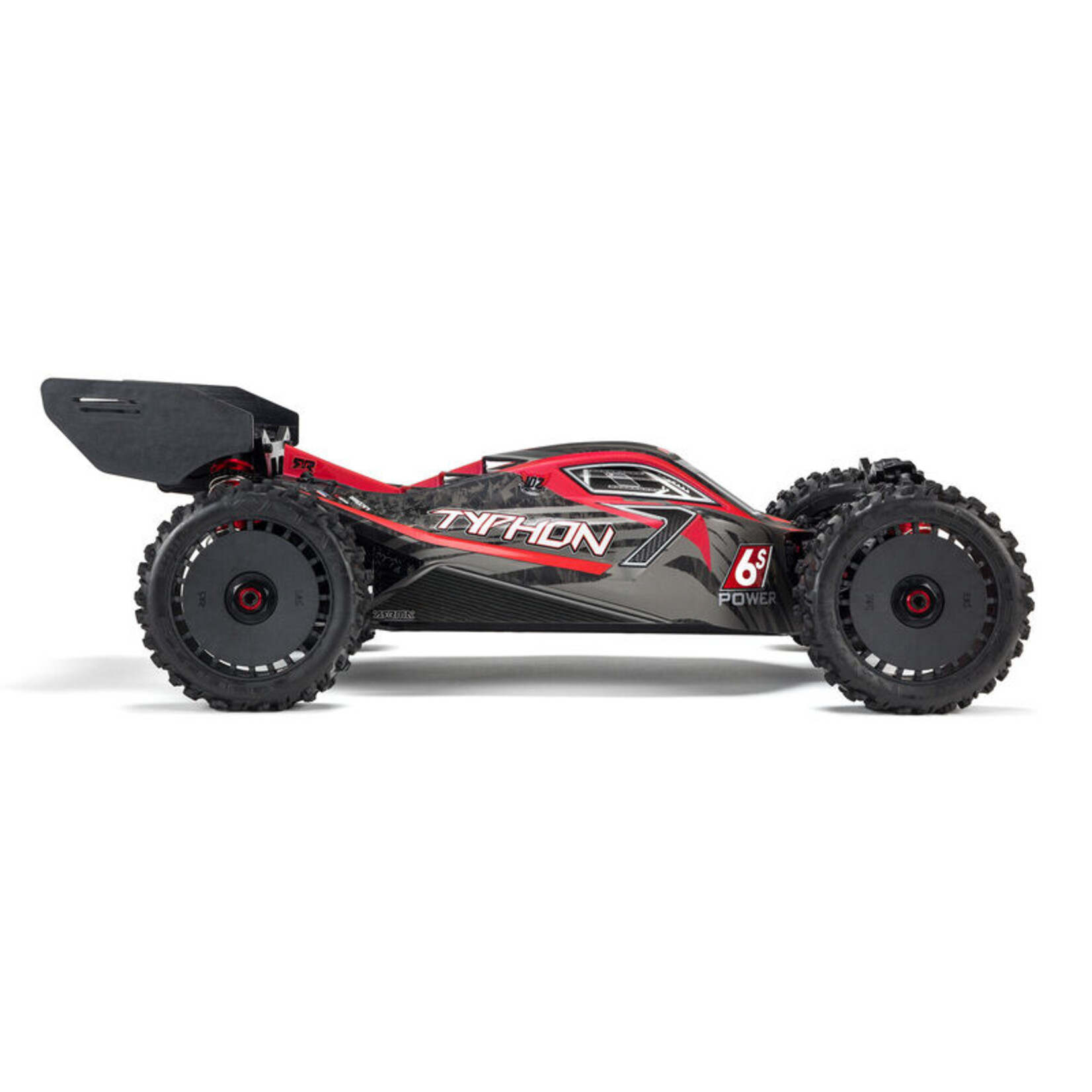 Arrma 1/8 TYPHON 6S BLX 4WD Brushless Buggy with Spektrum RTR - Red/Grey V5