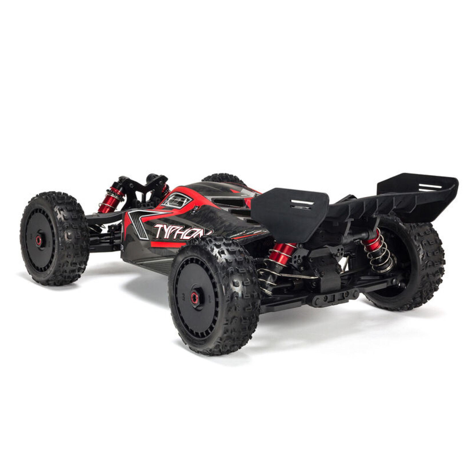 Arrma 1/8 TYPHON 6S BLX 4WD Brushless Buggy with Spektrum RTR - Red/Grey V5