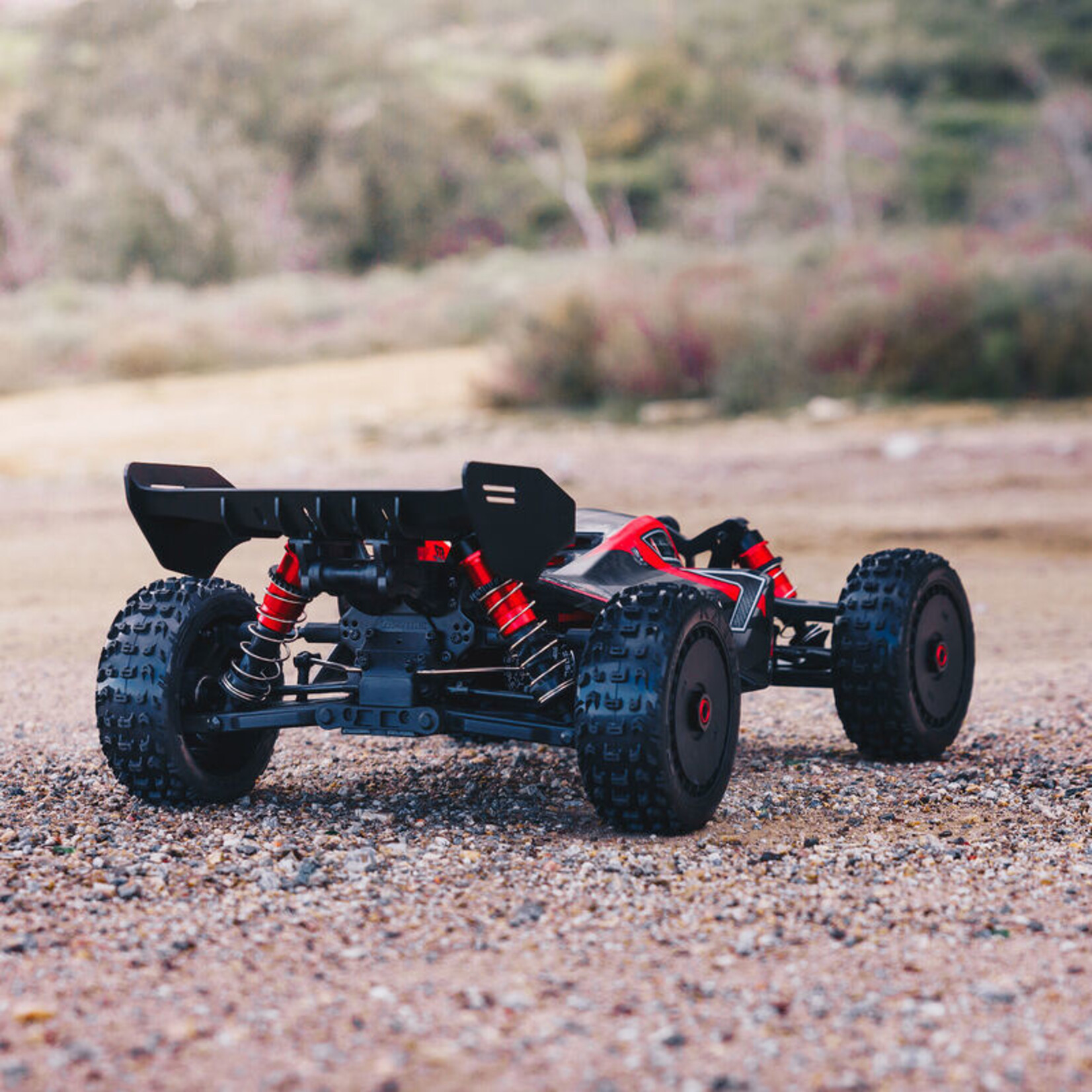 Arrma 1/8 TYPHON 6S BLX 4WD Brushless Buggy with Spektrum RTR - Red/Grey V5