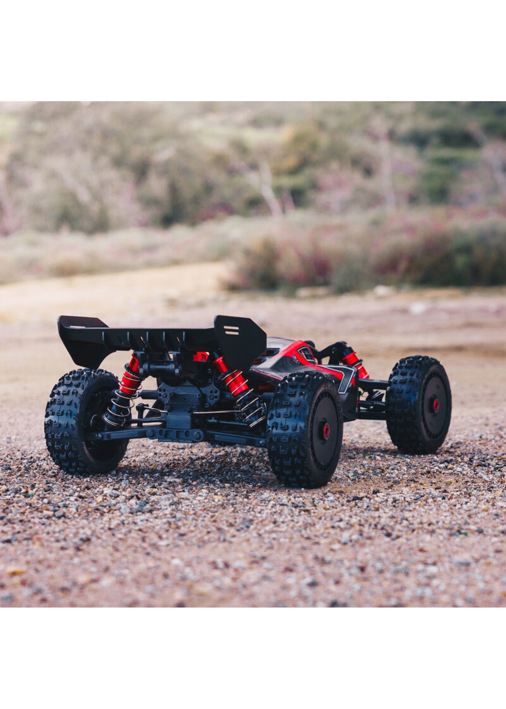 Arrma 1/8 TYPHON 6S BLX 4WD Brushless Buggy with Spektrum RTR - Red/Grey V5