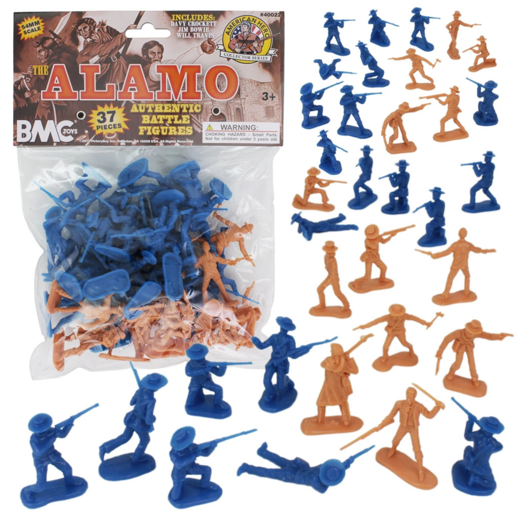 Stevens International 40022 - The Alamo Plastic Army Men - 37 Piece
