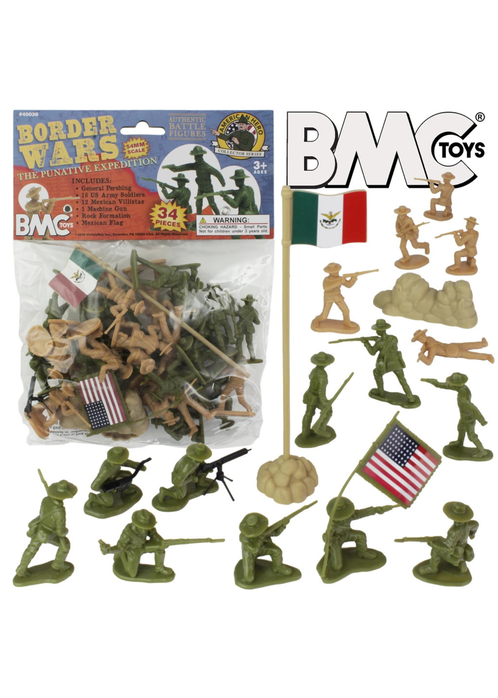 BMC 40038 - Border Wars US Army Vs. Mexican Villistas - 34 Piece