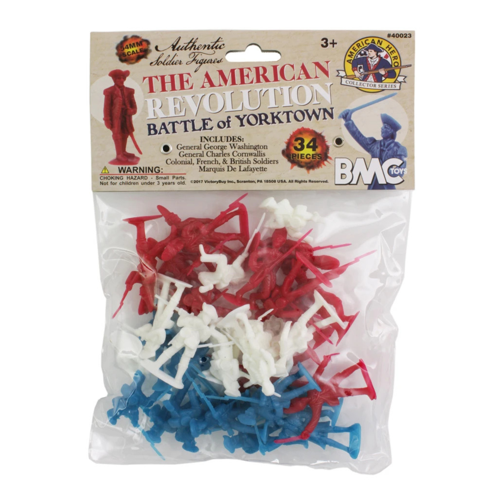 BMC 40023 - Revolutionary War Plastic Army Men - 34 Piece