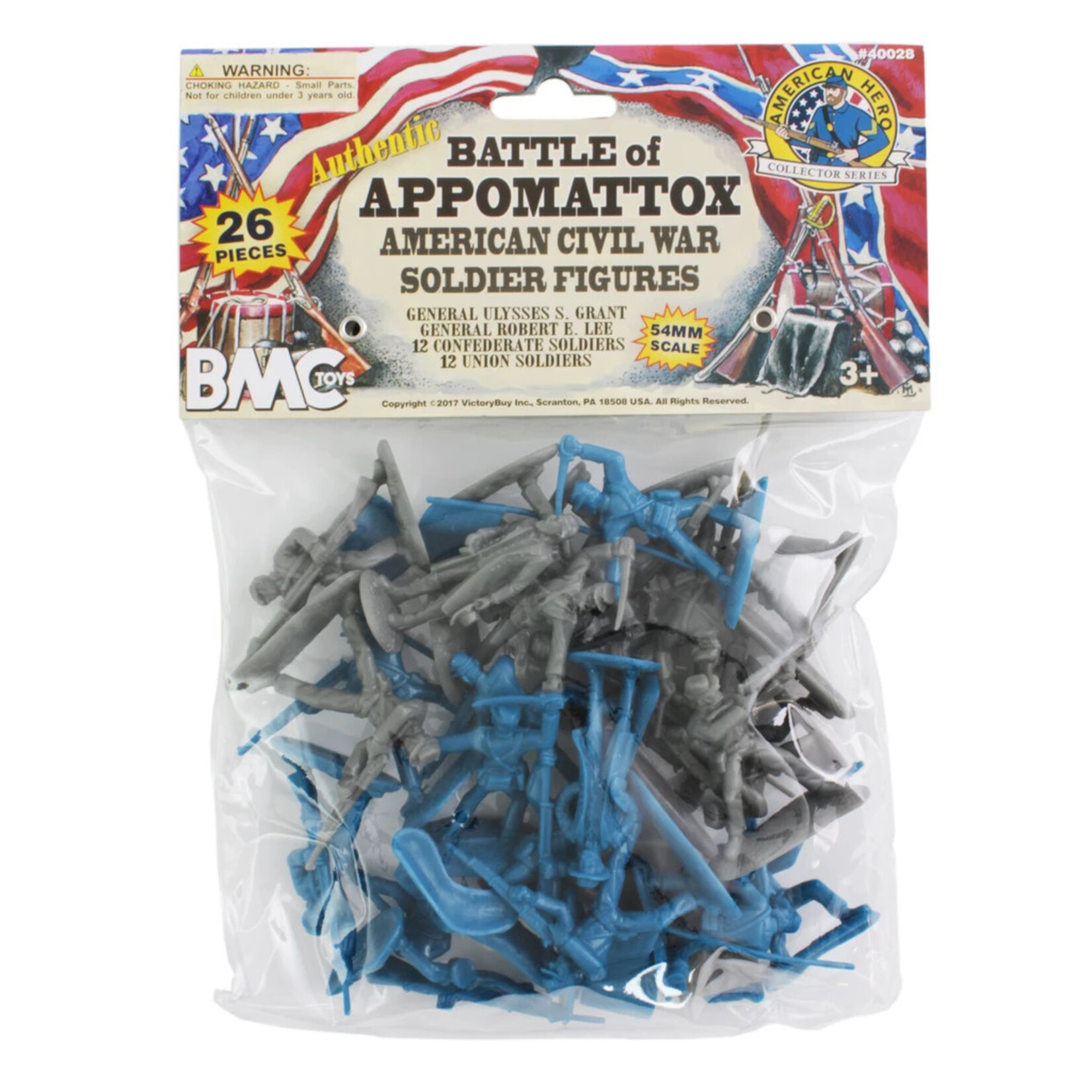 BMC 40028 - Civil War Battle of Appomattox Plastic Army Men - 26 Piece