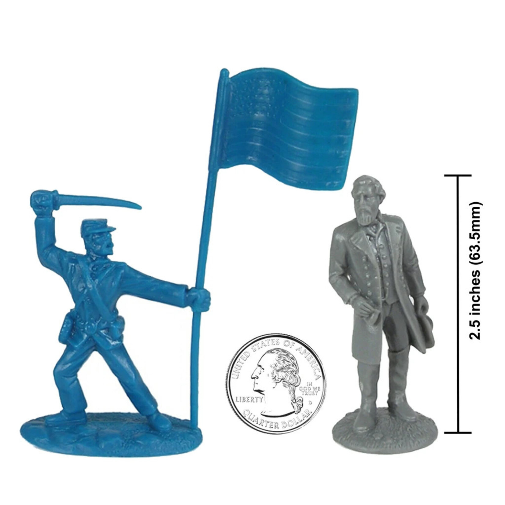 BMC 40028 - Civil War Battle of Appomattox Plastic Army Men - 26 Piece