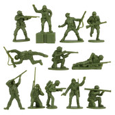 40036 - WWII IWO Jima Plastic Army Men, Tanks, and Island - 72