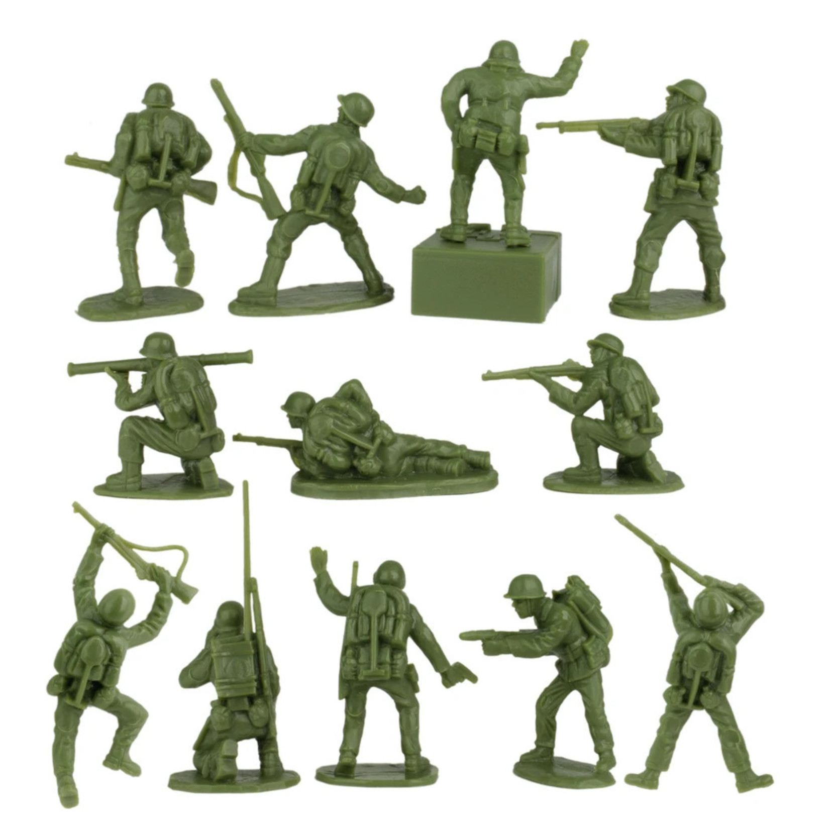 BMC 40036 - WWII IWO Jima Plastic Army Men, Tanks, and Island - 72 Piece