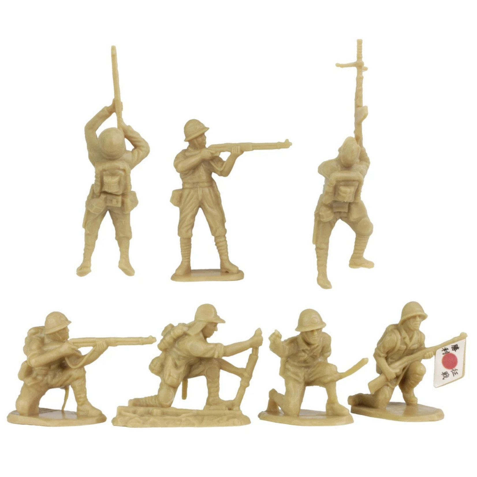 BMC 40036 - WWII IWO Jima Plastic Army Men, Tanks, and Island - 72 Piece