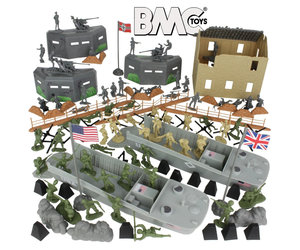 Army Supply Light Set 米軍 vintage junk 40009 - WWII D-Day Plastic Army Men - 114 Piece - Hub Hobby