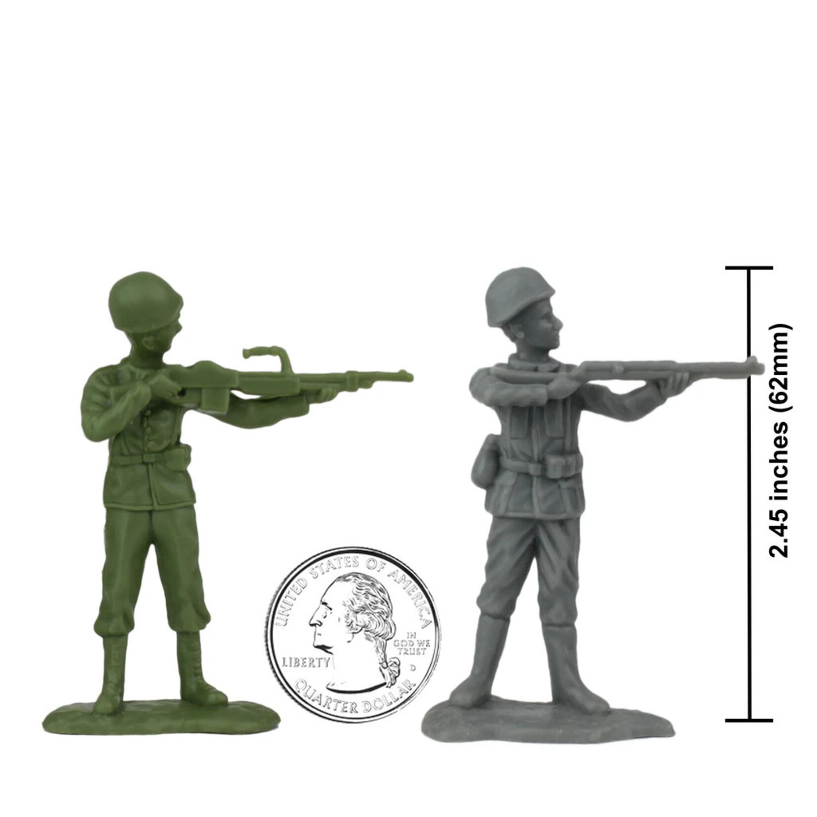 Stevens International 40027 - WWII D-Day Plastic Army Men Utah Beach - 40 Piece