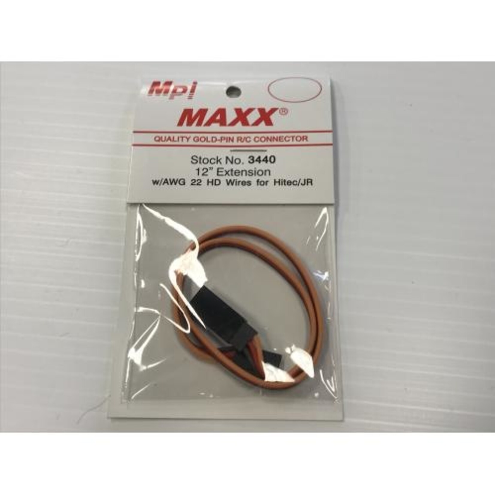 MPI MPI 3440 - Hitec/JR/Air Z 12'' Extension with Heavy Duty Silicone Wire