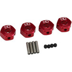 Hot Racing Hot Racing - 12mm Aluminum Wheel Hub Adapter 1/10 Granite/Senton (4)