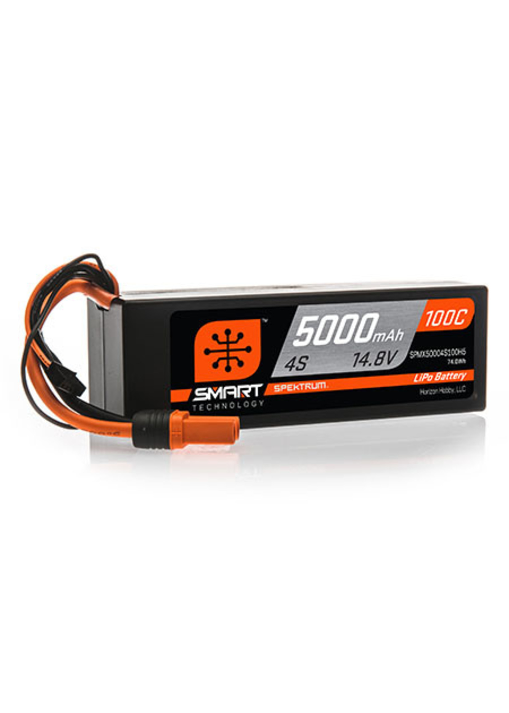 Spektrum SPMX50004S100H5 - 14.8V 5000mAh 4S 100C  Smart HC LiPo Battery: IC5