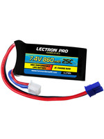 Common Sense RC 2S860-25-EC2 - 7.4V 860mAh 25C LiPo with EC2 - Losi Mini-T 2.0